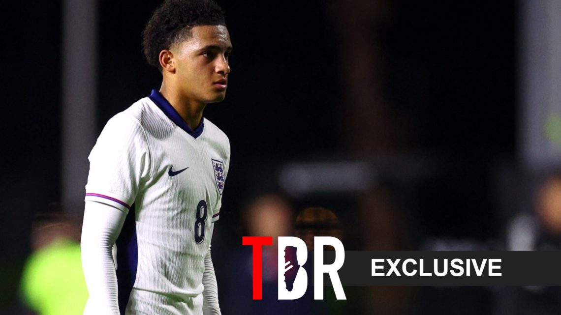 Chelsea target Anton Palmer in action for England U17.