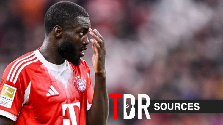 Dayot Upamecano playing for Bayern Munich in the Champions League