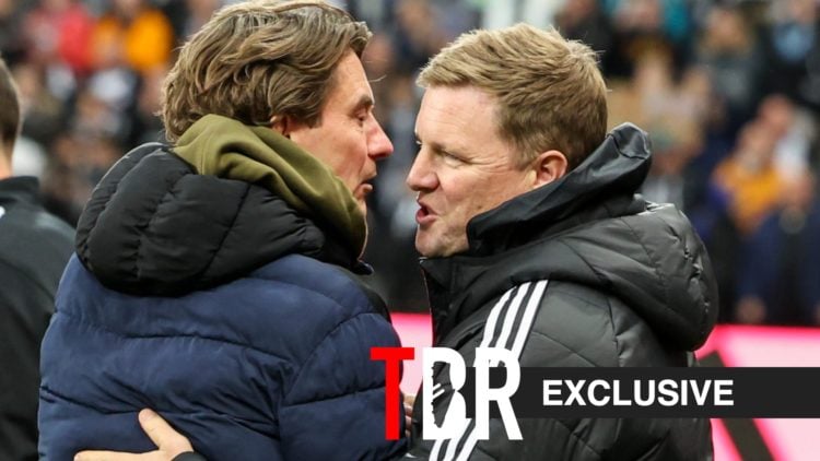 Eddie Howe and THomas Frank in the Carabao Cup