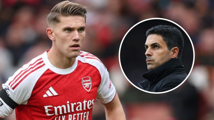 Viktor Gyokeres alongside Arsenal manager Mikel Arteta.