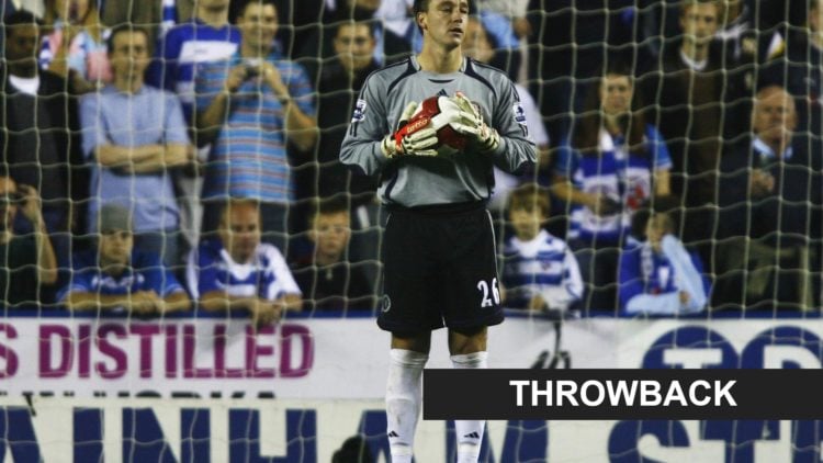 John Terry playing in goal for Chelsea