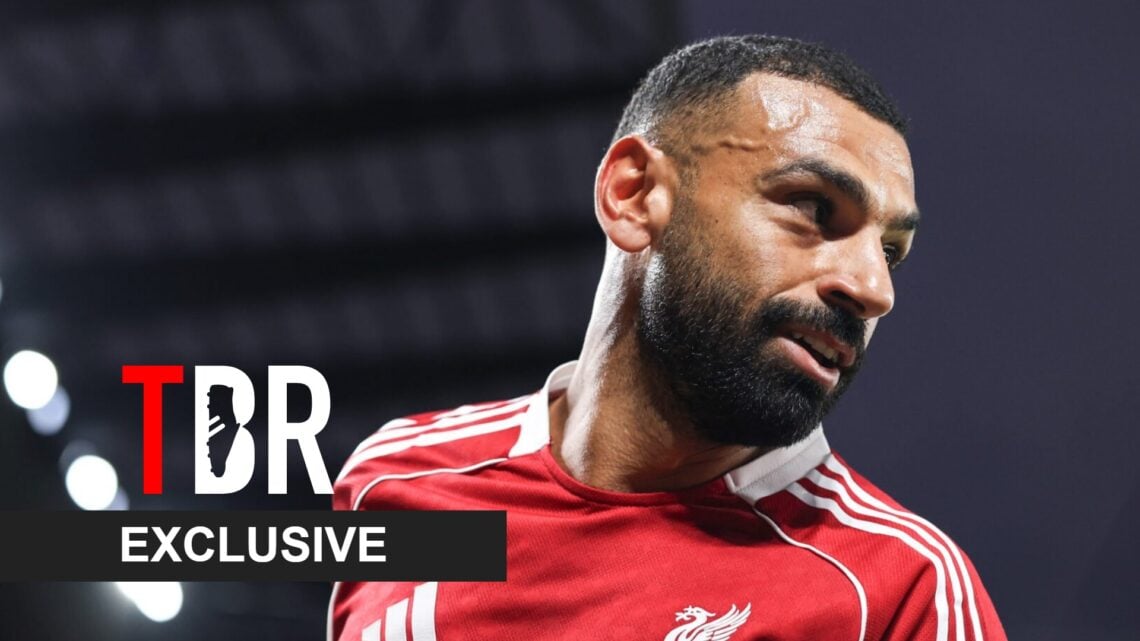Mohamed Salah in action for Liverpool during Premier League match.