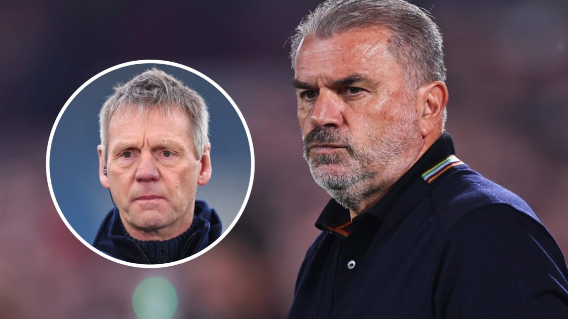 Nottingham Forest boss Ange Postecoglou alongside Stuart Pearce.