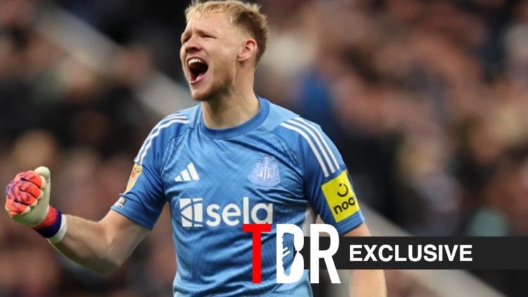 Aaron Ramsdale playing for Newcastle