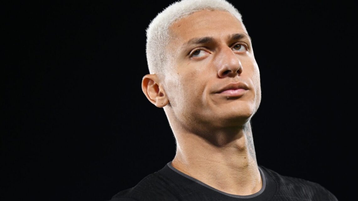 Richarlison during AS Monaco v Tottenham Hotspur in the UEFA Champions League.