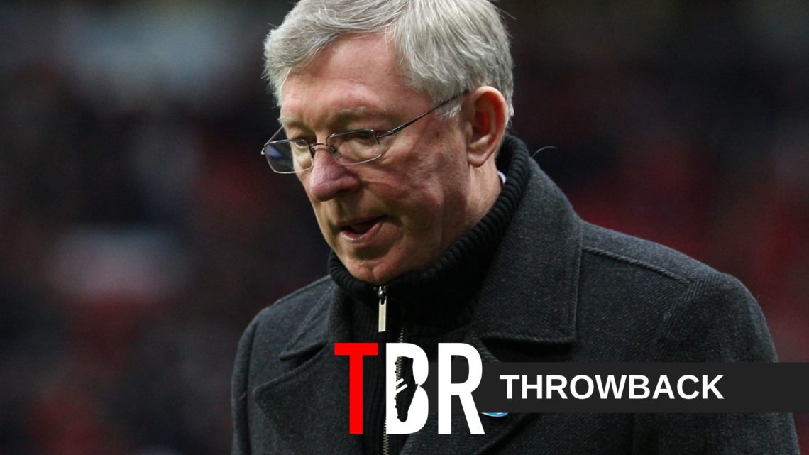 Sir Alex Ferguson shows his disappointment during Manchester United's Premier League match against Blackburn Rovers at Old Trafford in 2011
