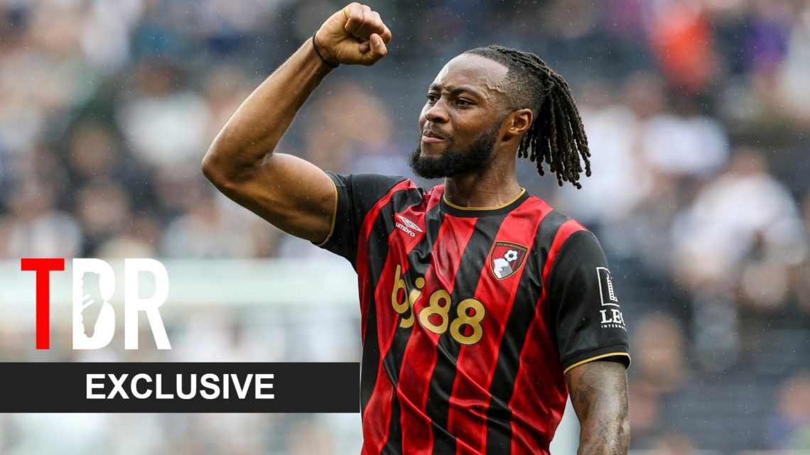Tottenham Hotspur and Manchester United target Antoine Semenyo celebrates goal.