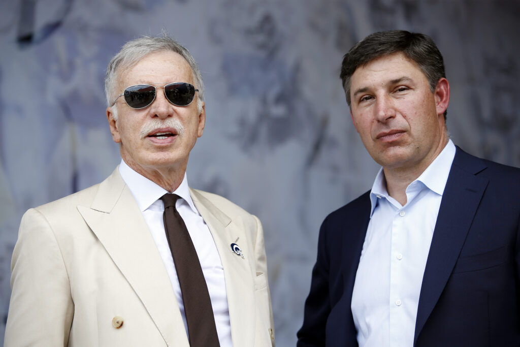 Arsenal owner Stan Kroenke attends an NFL match between New Orleans Saints and Los Angeles Rams