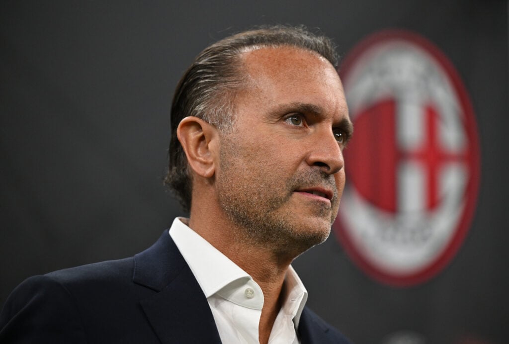 AC Milan owner and Liverpool co-owner Gerry Cardinale looks on