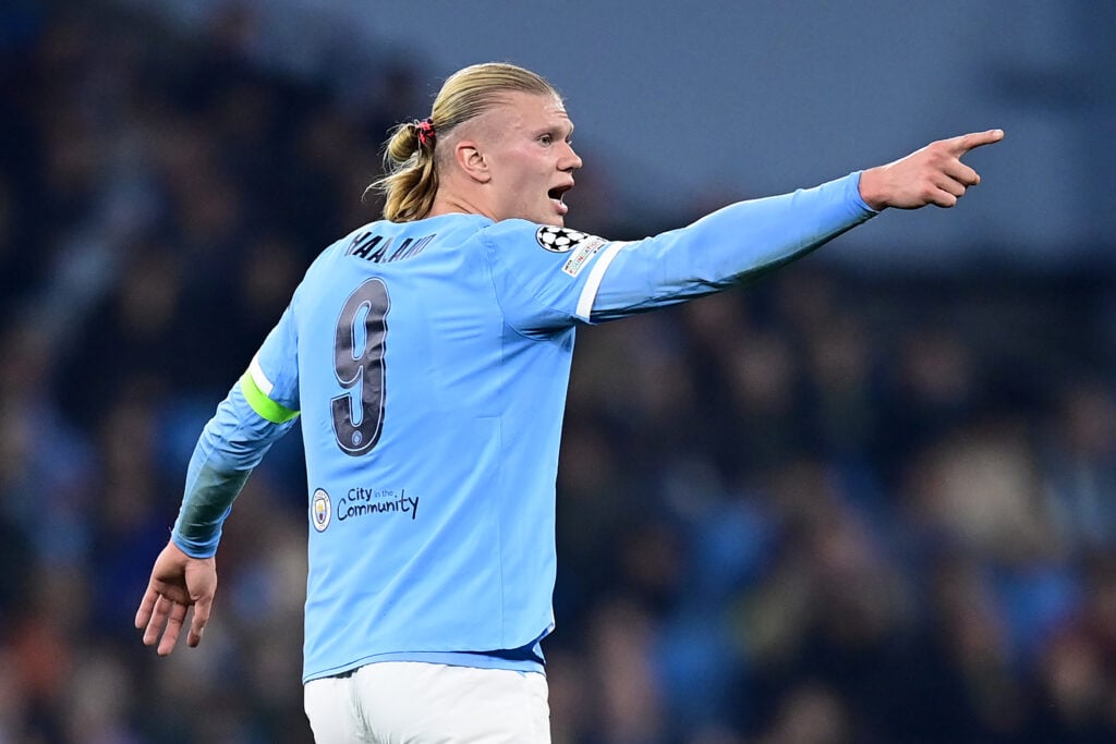 Erling Haaland during Manchester City v Borussia Dortmund - UEFA Champions League 2025/26 League Phase MD4