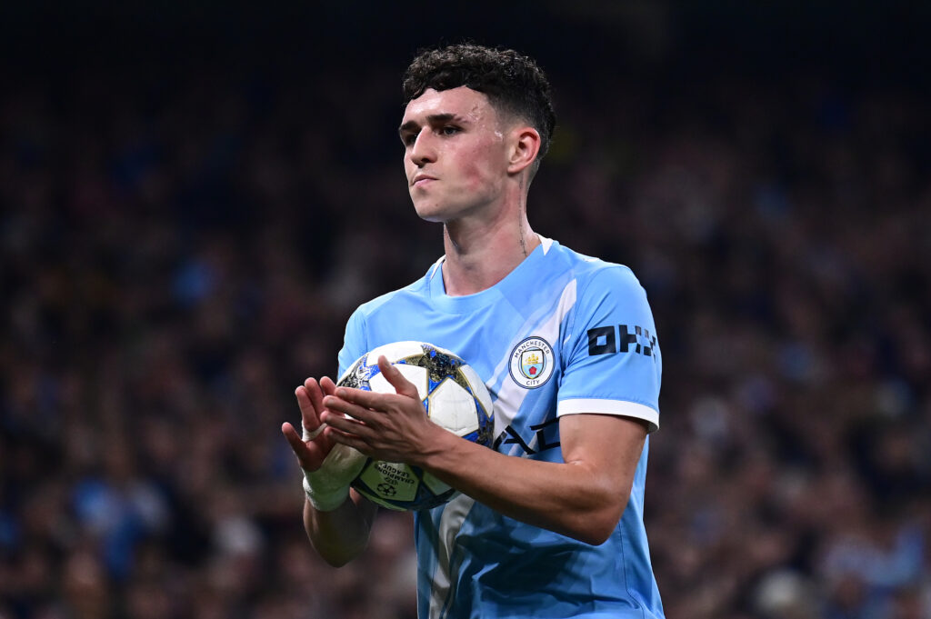 Phil Foden during Manchester City v Borussia Dortmund - UEFA Champions League 2025/26 League Phase MD4