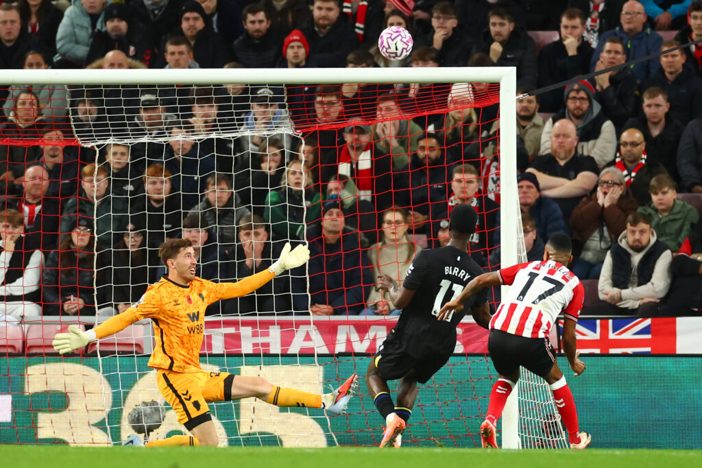 Thierno Barry misses an opportunity for Everton against Sunderland