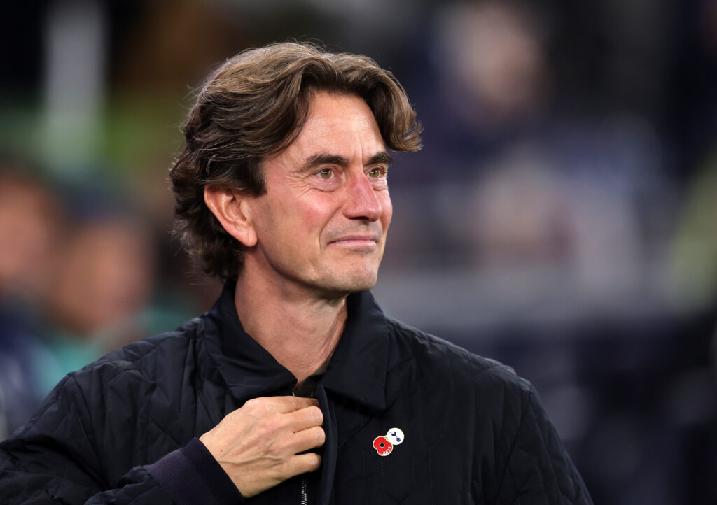 Spurs manager Thomas Frank during Tottenham Hotspur v F.C. Copenhagen - UEFA Champions League 2025/26 League Phase MD4