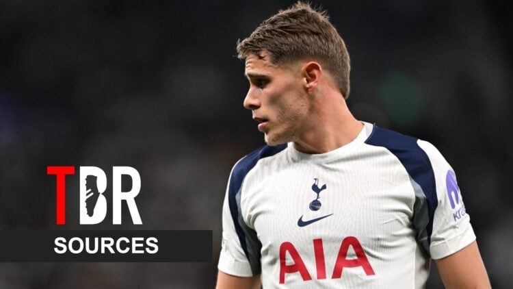 Tottenham Hotspur defender Micky van de Ven during Premier League match.