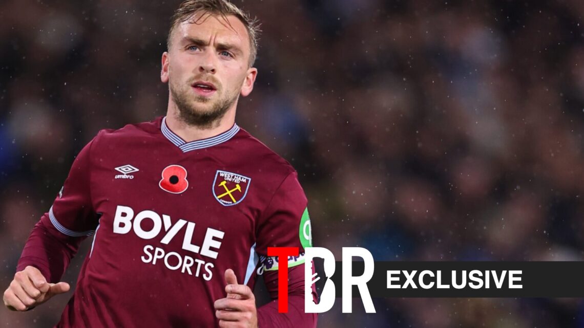 Jarrod Bowen playing for West Ham in the Premier League