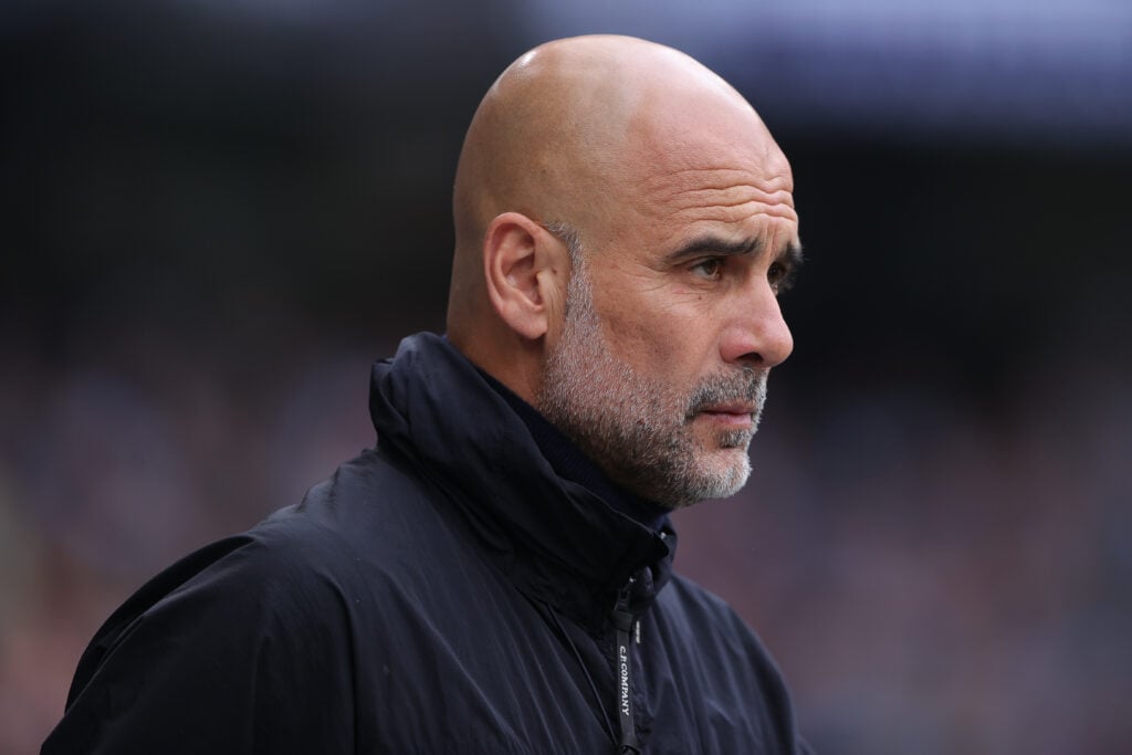 Pep Guardiola during Manchester City v Brentford - Premier League